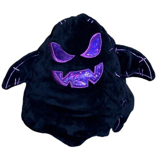 Reversible Plush Ghost and Monster Scary Ghost Stuffed Toy Black and White - Picture 2 of 11